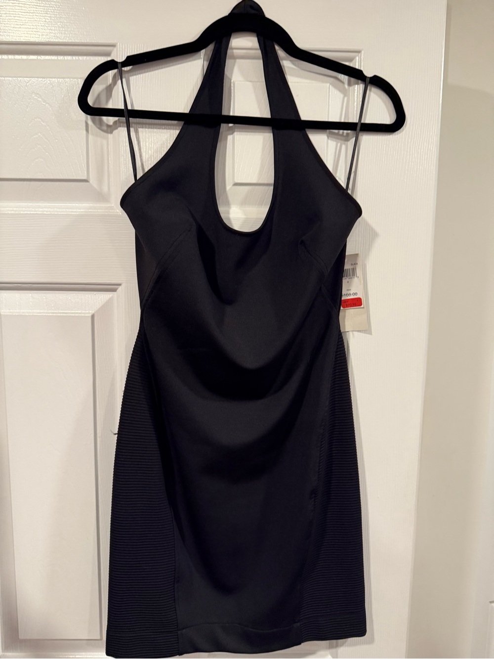 French Connection Black Halter Mini Dress
